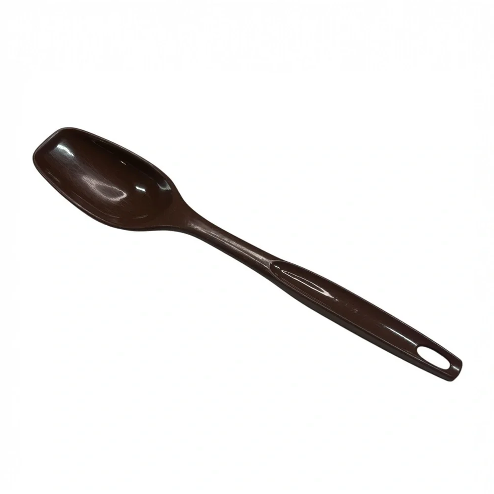 Vintage FOLEY Brown Nylon Mixing Spoon Kitchen Serving Utensil 1970s Country